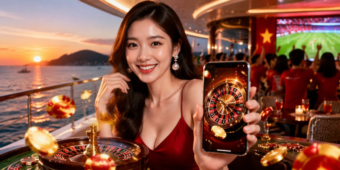 Người chơi roulette tại Vũng Tàu thư giãn bên ly cà phê với nền tảng 984